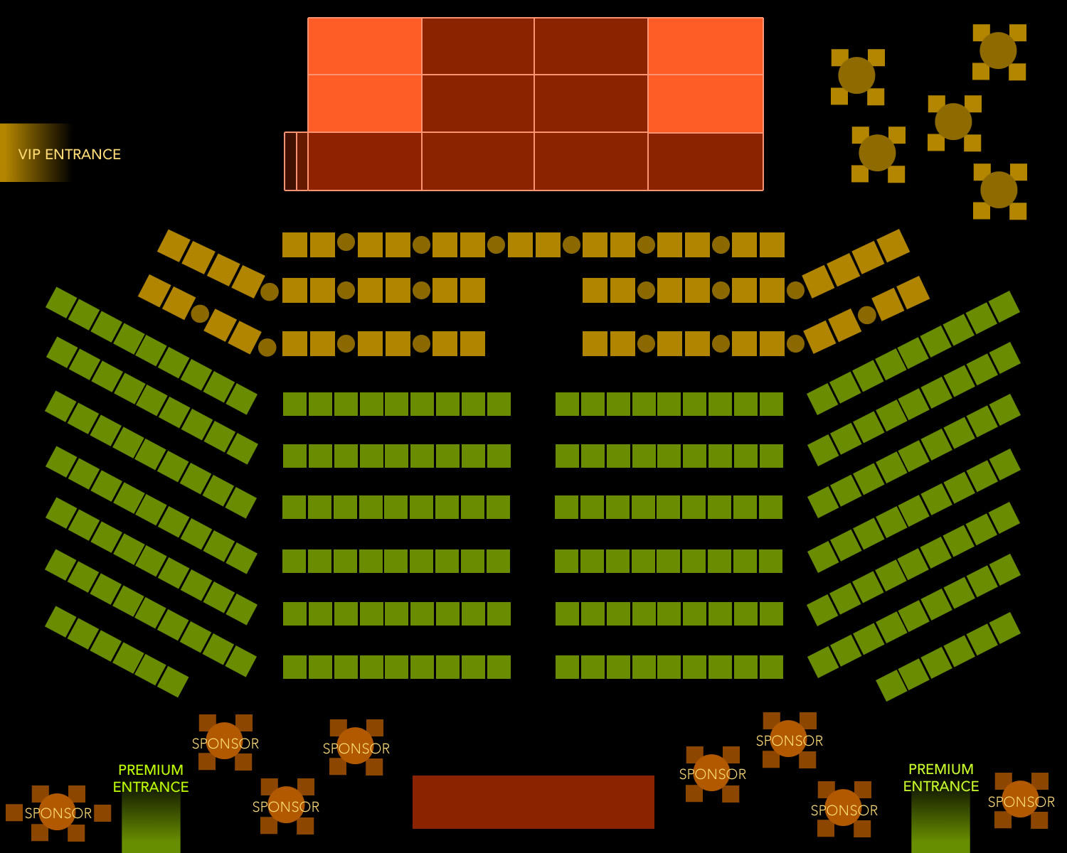 Jazz Weekender Seating Map