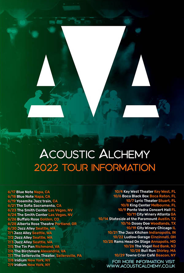 Acoustic Alchemy Tour 2022
