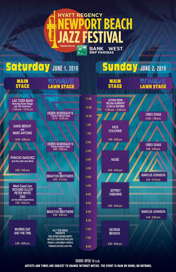 Hopetaft Beach Jazz Festival Schedule