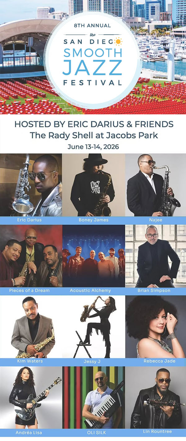 San Diego Smooth Jazz Festival 2026 poster