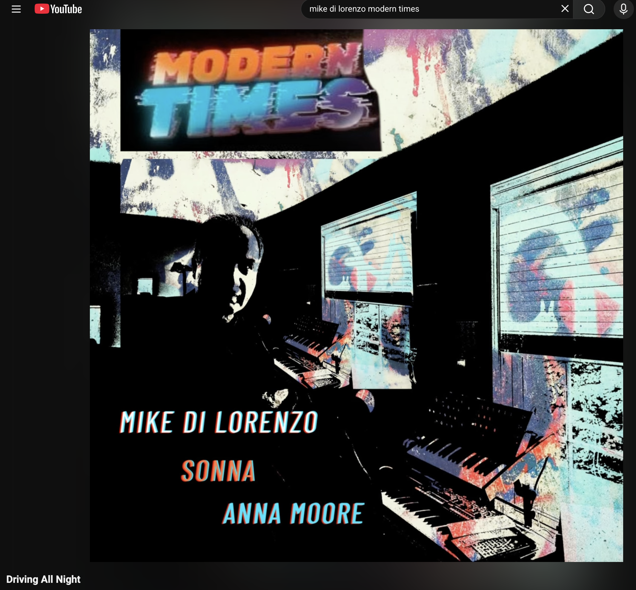Mike Di Lorenzo - Driving All Night