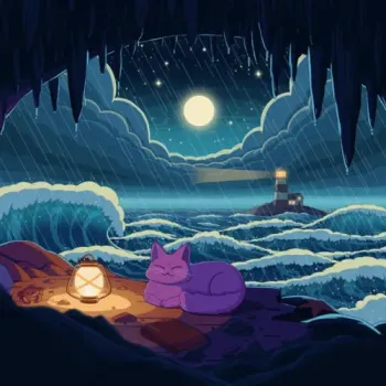 Purrple Cat - Eye of the Storm